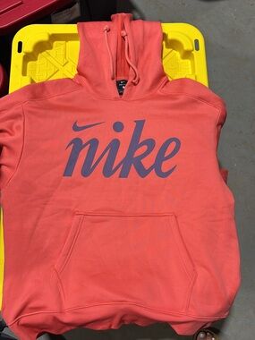 Nike Coral Script Logo Zip-Up Hoodie